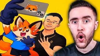 FOX INU  A CRIPTOMOEDA MEME FAVORITA do CZ DA BINANCE 🦊🇺🇲 [upl. by Ailana]