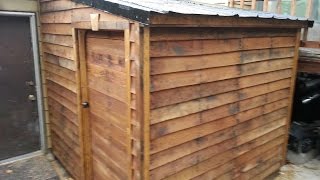 Shed from FREE pallets Timber Framing part 1 [upl. by Groscr152]