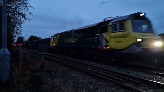 70010 thrashes past Knottingley South [upl. by Nangem]