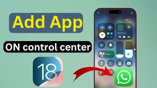 How to Add Apps ON iphone control center ios 18 [upl. by Theda]