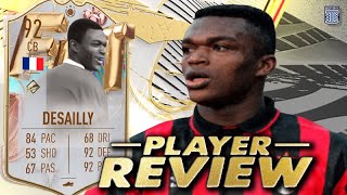 92 FUT BIRTHDAY DESAILLY PLAYER REVIEW TOTS SEASON SWAPS OBJ  FIFA 23 Ultimate Team [upl. by Elsie919]