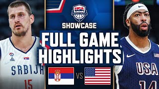 USA vs SERBIA EXHIBITION  FULL GAME HIGHLIGHTS  2024 Paris Olympic Games Highlights  NBA 2K24 [upl. by Reinhold]