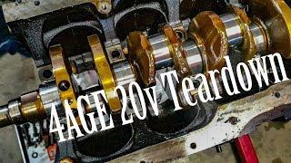 4AGE 20v Blacktop engine teardown [upl. by Yong]