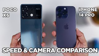 POCO X6 vs iPhone 14 Pro SPEED TEST amp CAMERA Comparison  Zeibiz [upl. by Yseult90]