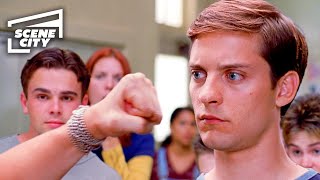 Peter Fights Flash at School  SpiderMan Tobey Maguire Kirsten Dunst [upl. by Oterol]