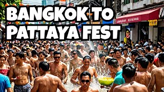 Songkran Festival 2024 A Colorful Journey from Bangkok to Pattaya Day 3 [upl. by Otho]