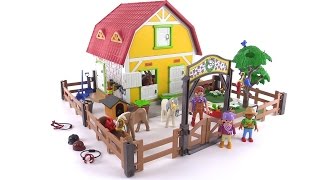 Playmobil Country Childrens Pony Farm review set 5222 [upl. by Nahtaj]