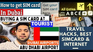 FREE UAE SIM 😍  Dubai SIM Card for tourist  Complete Guide  How to get a SIM in Dubai Airport 🤔 [upl. by Noli]