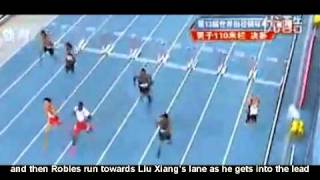 How the US cheats  2011 world athletics hurdles [upl. by Munniks159]