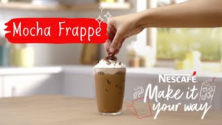 Instant Mocha Frappe  MakeItYourWay with NESCAFÉ [upl. by Euqitsym]