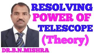 DrBNMishra 141Resolving power of telescope in hindi [upl. by Ranitta988]