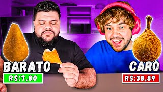 Coxinha CARA VS Coxinha BARATA  React Thiago Quatroque [upl. by Bjork589]