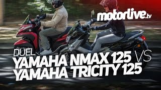 2 ou 3 roues  Yamaha NMax 125 vs Yamaha Tricity 125  DUEL [upl. by Willyt]