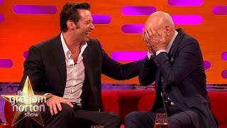 Hugh Jackman Loses It Over Sir Patrick Stewart’s Ridiculous Circumcision Story  Graham Norton Show [upl. by Arocet]