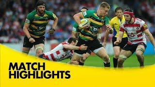 Gloucester Rugby v Northampton Saints  Aviva Premiership Rugby 201516 [upl. by Yoc]