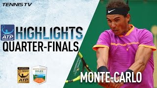 Highlights Nadal Goffin Soar Into Final Four At MonteCarlo 2017 [upl. by Newo341]