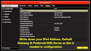 HIKVISION NVRDVR NETWORK SETUP [upl. by Okiek]