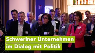 Schweriner Unternehmen im Dialog mit Oberbürgermeister auf Neujahrsempfang [upl. by Llerod]