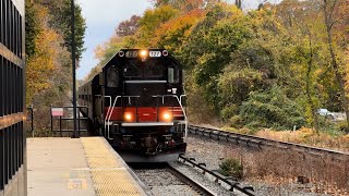 Metro North Railroad Harlem Line Weekday PM Rush Hour at Hartsdale [upl. by Derag912]