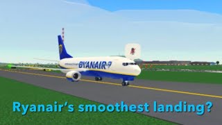 RyanAir’s SMOOTHEST landing in PTFS [upl. by Fadiman]