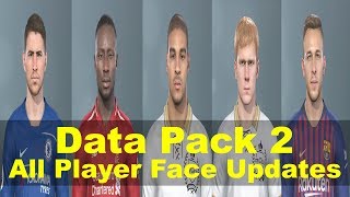 PES 2019 Data Pack 2  All Player Face Updates [upl. by Inva]