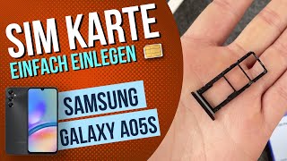 Samsung Galaxy A05s Sim Karte einlegen [upl. by Ennazor]