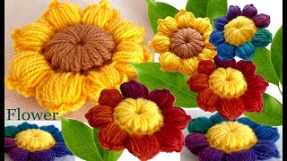 COMO HACER FLORES para bolsos lindos diademas llaveros a Crochet [upl. by Clinton907]