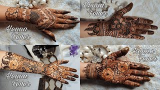 4 Trending Unique And Beautiful Bridal Mehndi Design 2024  Step by Step Tutorial  Henna Fever [upl. by Bennion142]