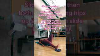 Glute amp hamstring workout using gliding discs [upl. by Hashim]