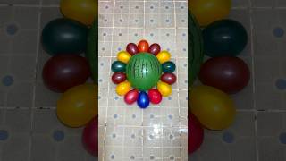 Creating Beautiful Colorful Watermelon Balloon and Water Colorful Balloons Popping Reverse Satisfy [upl. by Tennes]