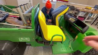 John Deere Gator Seat Replacement Demonstration [upl. by Assenov]