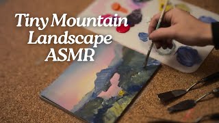 ASMR Painting for Relaxation  No Talking  Tiny Mountain Lake [upl. by Enileme]