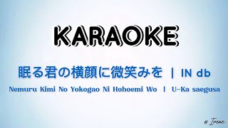 Nemuru Kimi No Yokogao Ni Hohoemi Wo  UKa saegusa KARAOKE  IRENE [upl. by Nosrej]