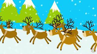 Rudolph The Red Nosed Reindeer  Christmas Songs for kids with lyrics  Carols  Reindeer Song [upl. by Sanoy]