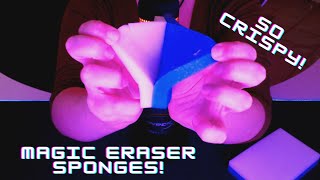 ✨ Magic Eraser Sponges ASMR ✨ Scratching Rubbing Squeezing Cutting Ripping No Talking [upl. by Rehpotsrik]