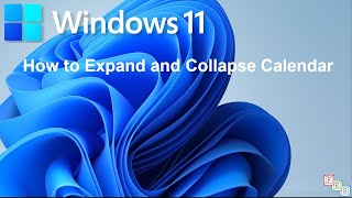 How to Expand and Collapse Calendar in Windows 11 [upl. by Jesse891]