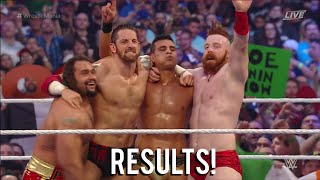 WWE WRESTLEMANIA 32 New Day vs League Of Nations RESULTS [upl. by Mika706]