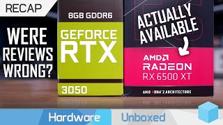 Radeon RX 6500 XT amp GeForce RTX 3050 Review Recap [upl. by Araj]