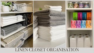 IKEA LINEN CLOSET ORGANIZATION [upl. by Silisav]