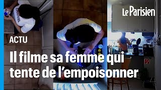 Piégée par une caméra elle tentait d’empoisonner le café de son mari avec de l’eau de Javel [upl. by Stretch355]