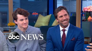 Watch NY Ranger Henrik Lundqvist surprise threetime cancer survivor Connor McMahon [upl. by Lorens317]