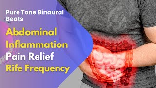 Abdominal inflammation  Pain Relief  Rife Frequency  Stomach amp Intestine Healing Binaural Beats [upl. by Ahsekal]