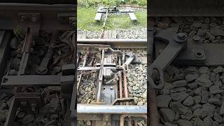 manually line change system shorts ytshorts railway line change train [upl. by Sisson570]