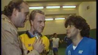 Maradona e Rummenigge intervistati da Gianpiero Galeazzi [upl. by Anire416]