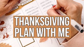 Plan With Me  Thanksgiving 2023 Gratitude List Spread in my Big Happy Planner [upl. by Eleon]