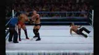 Batista vs Goldberg vs Shawn michaels [upl. by Aylsworth]