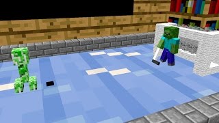 Monster School Ice Hockey  Minecraft Animation [upl. by Dlopoel]