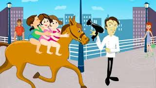 Lakdi ki Kathi Kathi Pe Ghoda Masoom Children s Popular Animated Film Songs [upl. by Almat]