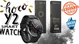 Hoco Y2 smartwatch review  How to connect smartwatch with iPhone ‏ساعات ‏ذكيه من شركة هوكو hoco [upl. by Hardden]