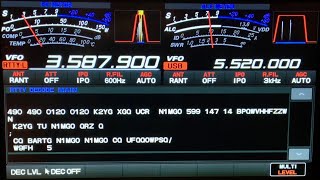 Yaesu FTDX101D Decoding RTTY [upl. by Redna]